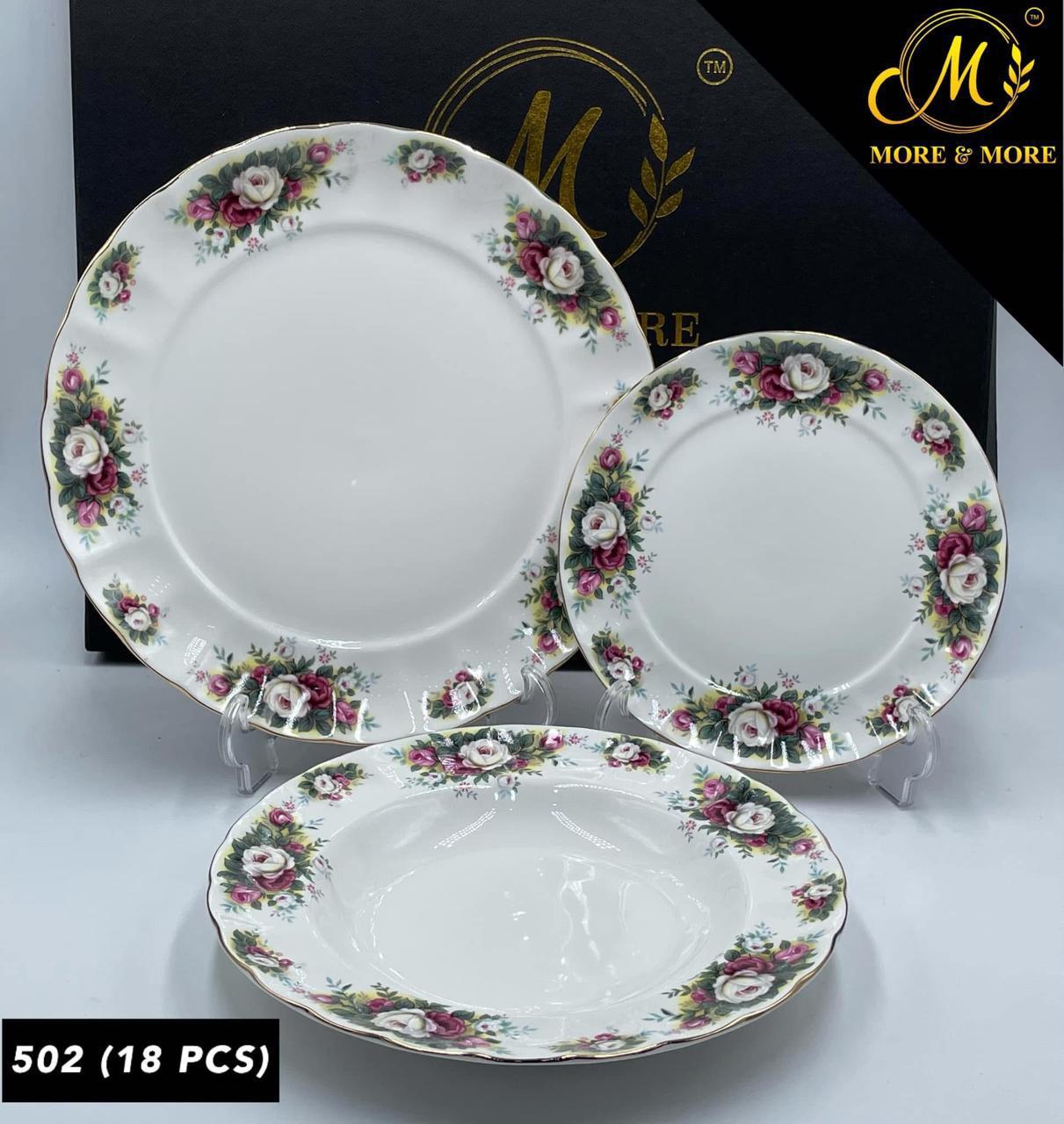 Imported Royal Albert Style Plate Set_Made In China_More & More Crockery