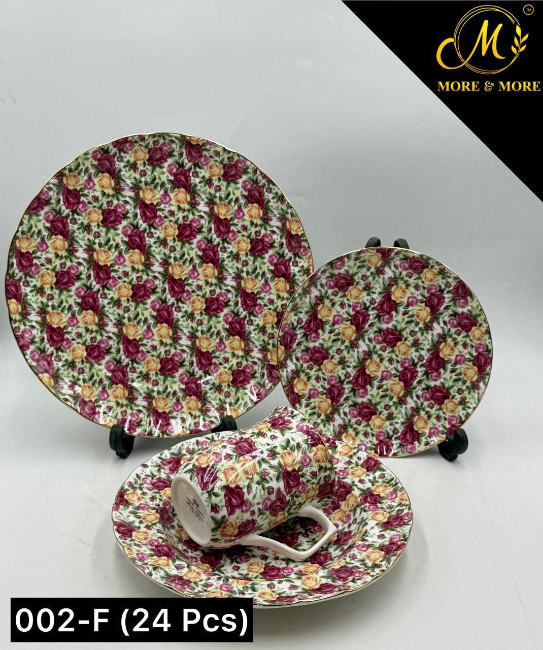 Imported Royal Albert Inspired Plate Set_Made In China_More & More Crockery