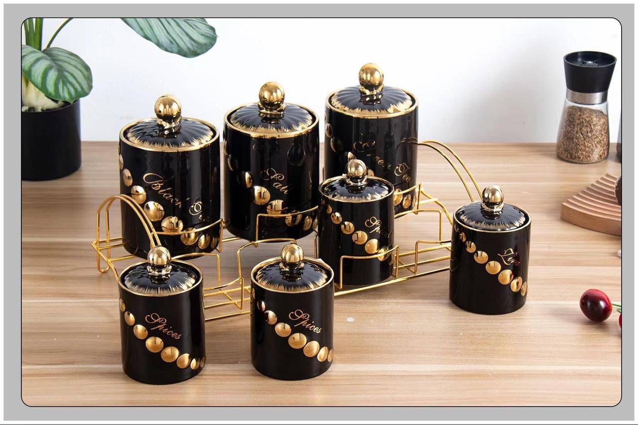 7-Pcs Canister Set with Stand | LQ-10