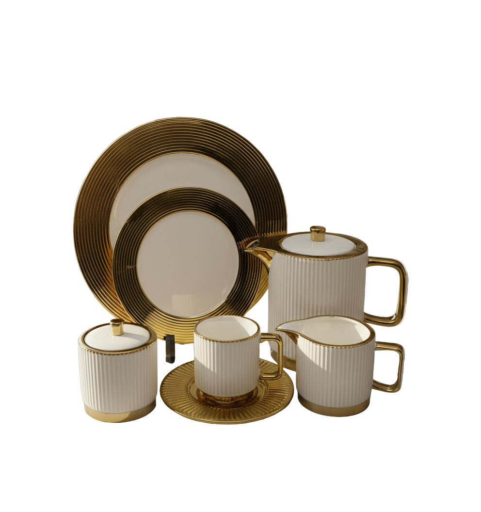 Colourful 24 Pcs Tea Set