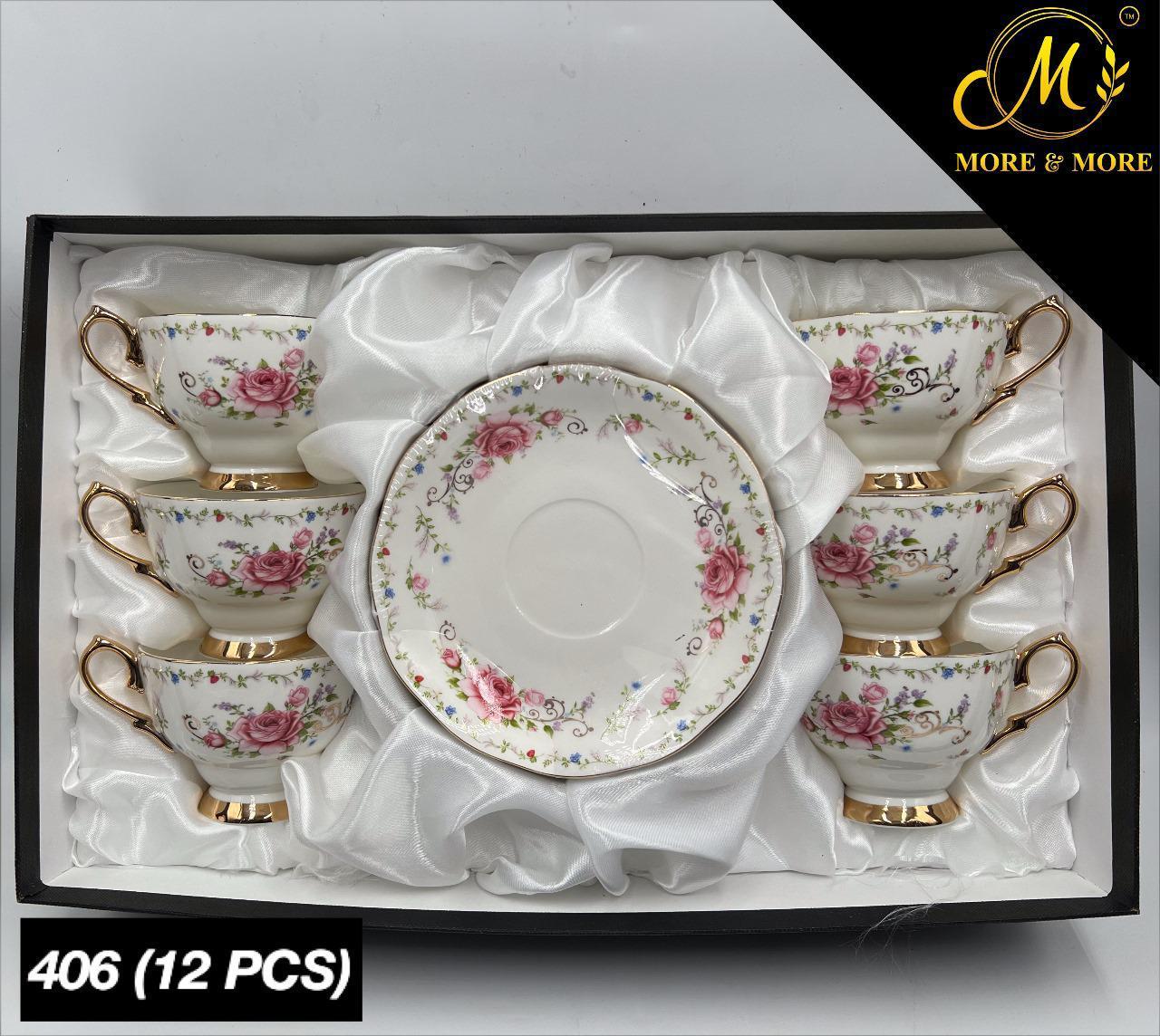 Imported Royal Albert Style Cup & Saucer Set_Made In China_More & More Crockery