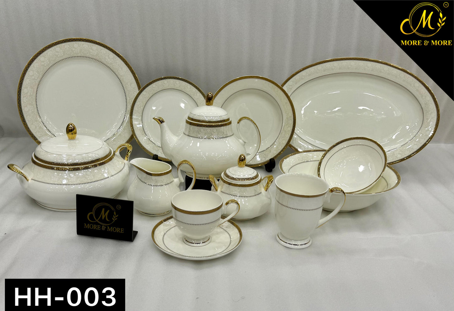 MORE & MORE CROCKERY Dinner Set_Made In China in Super Bone China Material