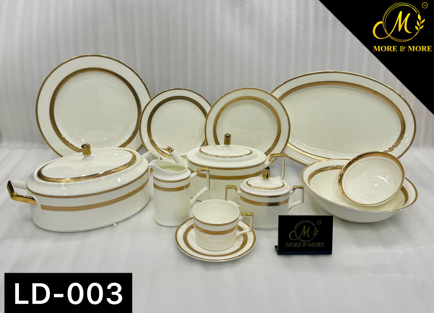 MORE & MORE CROCKERY Dinner Set_Made In China in Super Bone China Material
