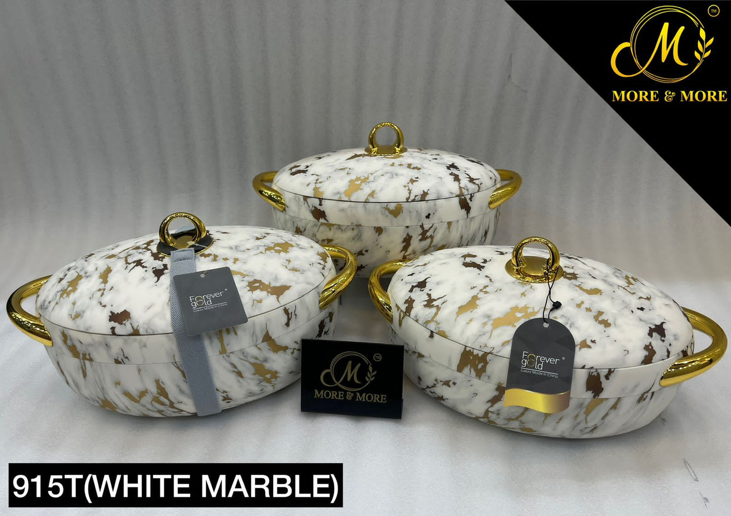 Forever Gold HotpotEC 915T (White Marble) | More & More Crockery