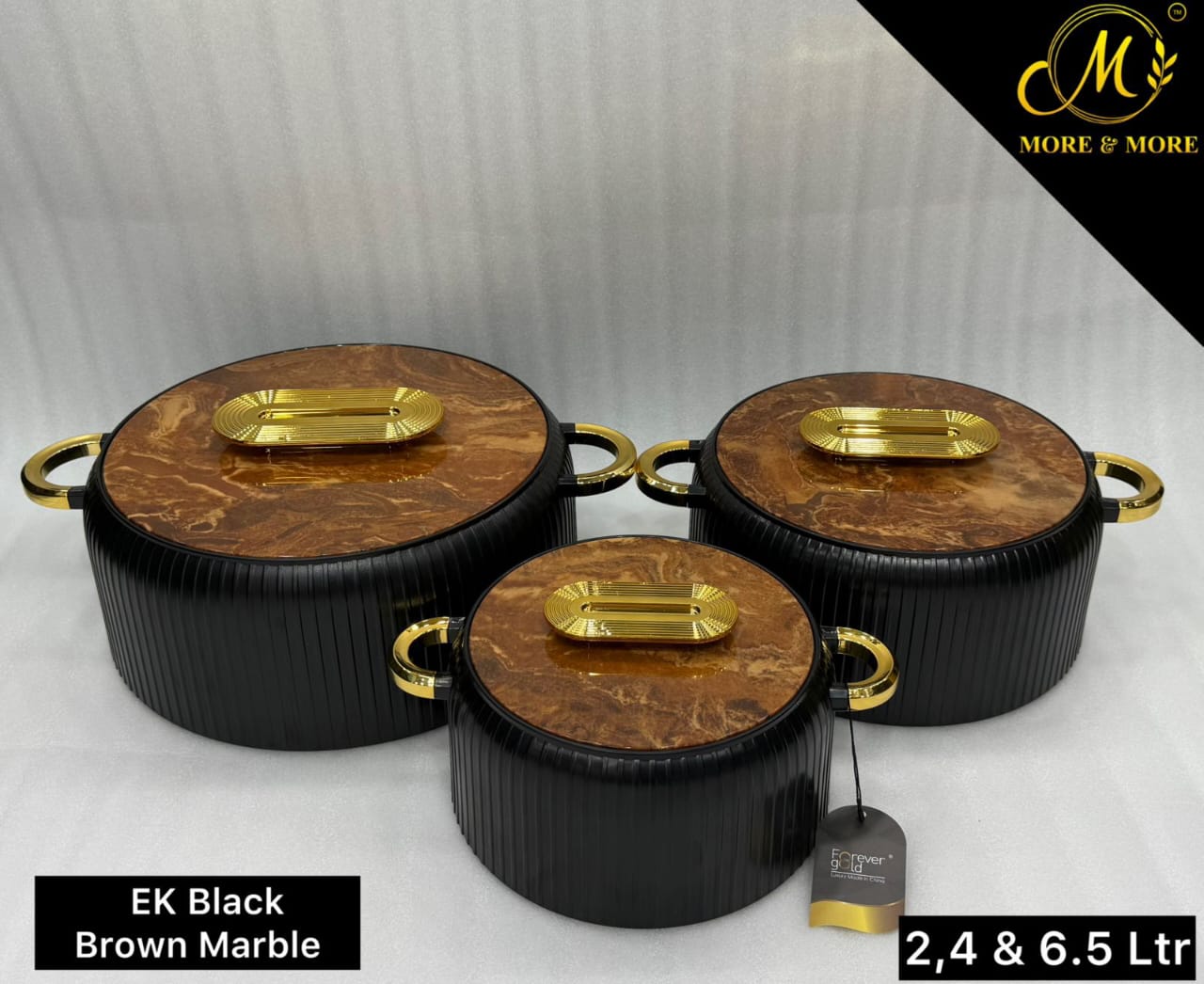 Forever Gold HotpotEK (Black with Brown) | More & More Crockery