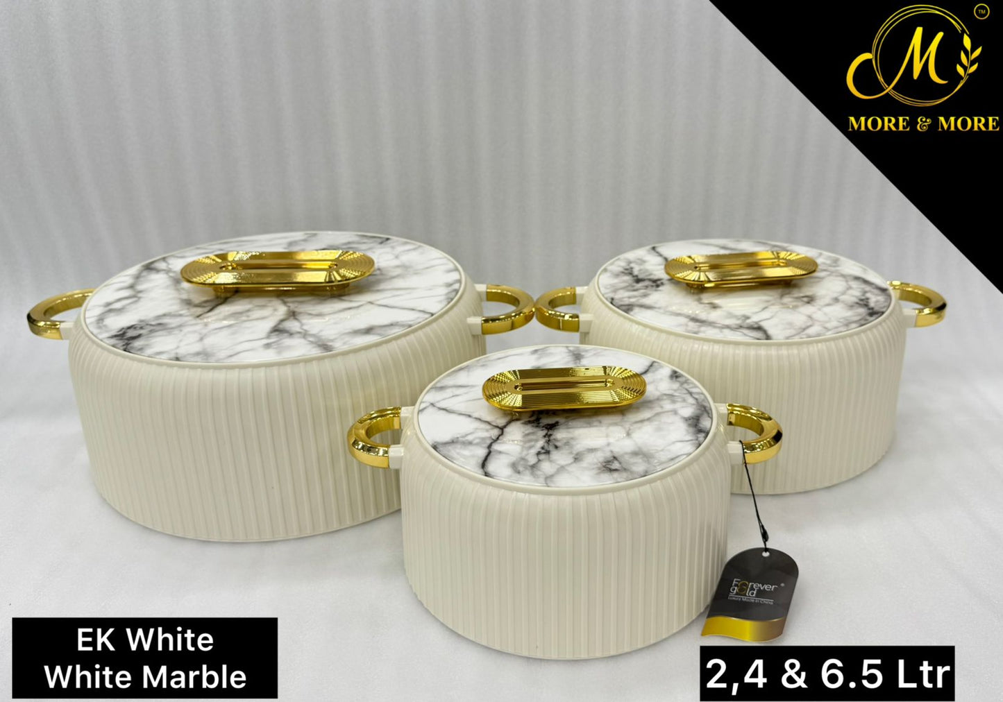 Forever Gold HotpotEK ( White with White) | More & More Crockery