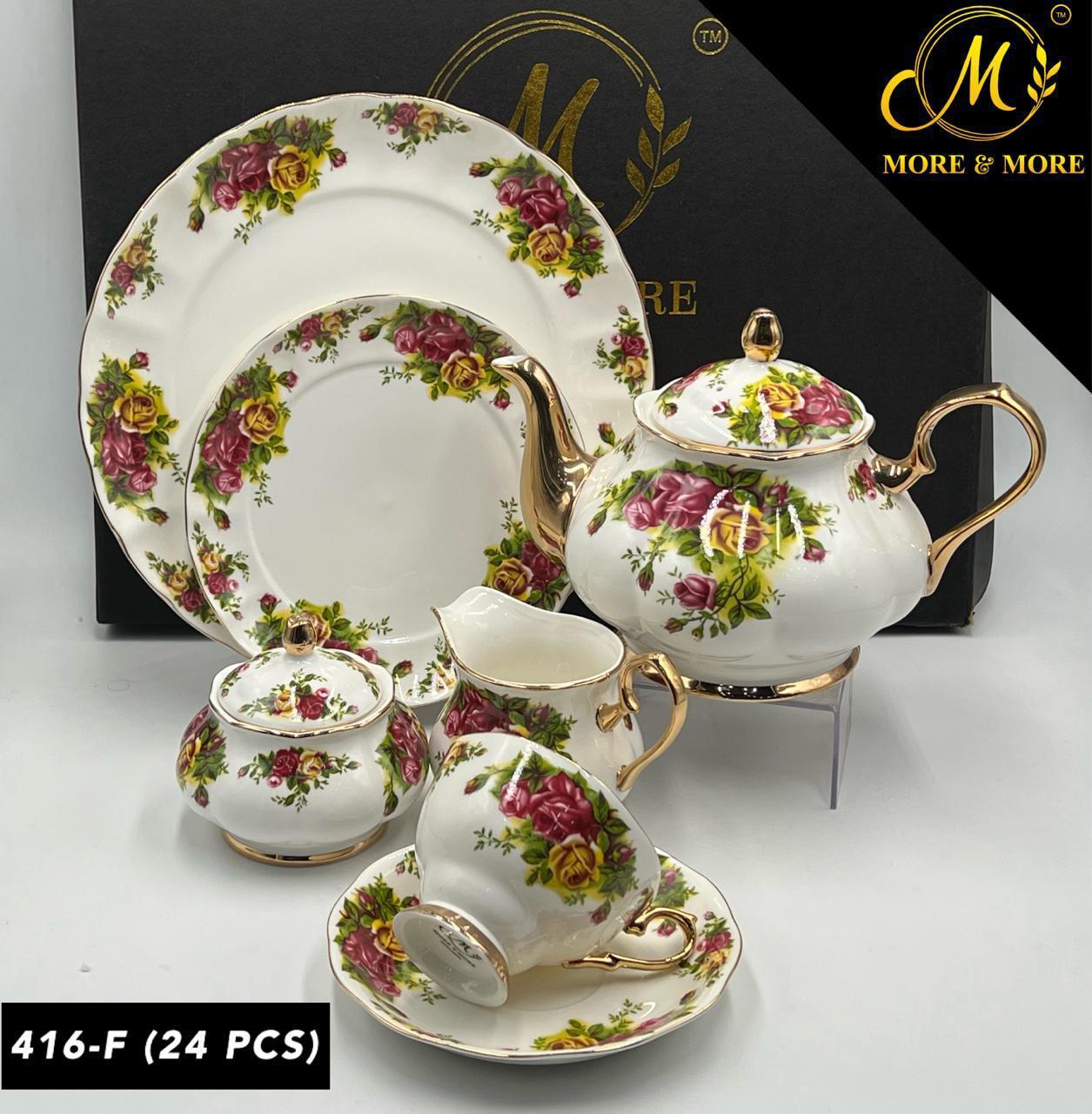 Imported Royal Albert Style Tea Set_Made In China_More & More Crockery
