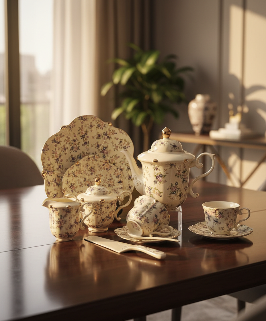 Royal Albert Style Tea Set – Design : KY951