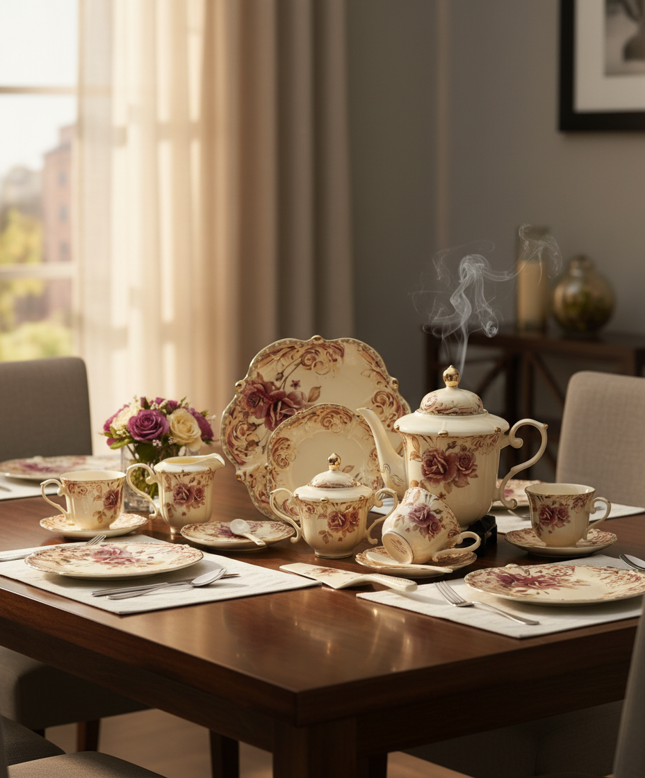 Royal Albert Style Tea Set – Design : KY302