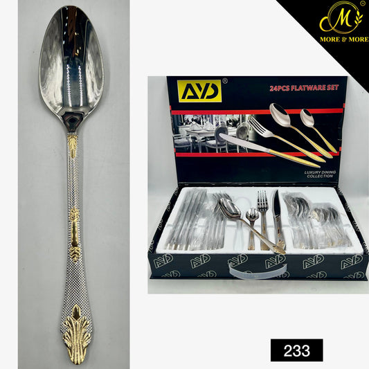 24 Pcs Box Cutlery Set For 6 Persons Serving