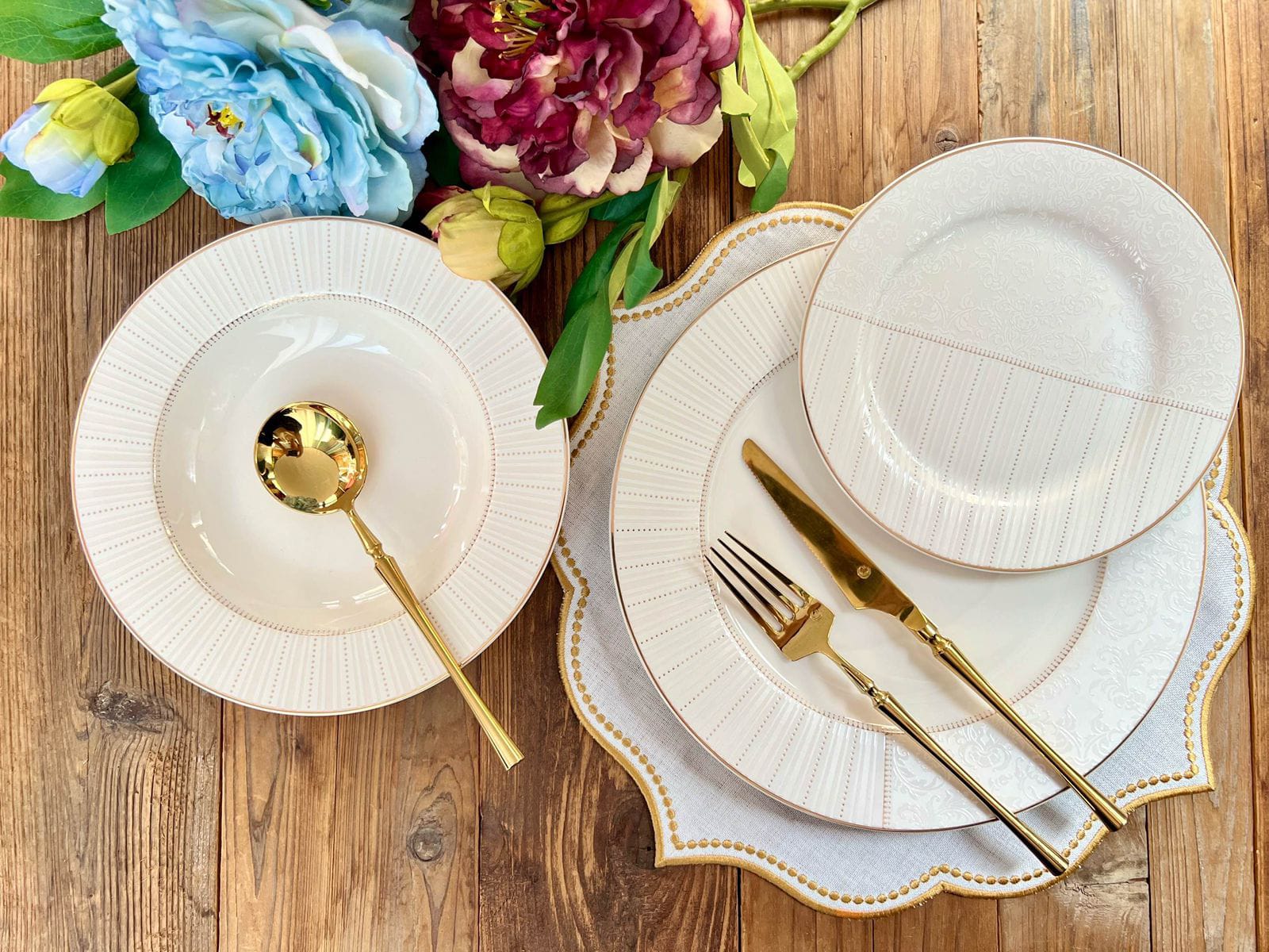 Imported Johnson Bros Style Plate Set_Made In China_More & More Crockery