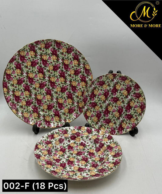 Imported Royal Albert Style Plate Set_Made In China_More & More Crockery