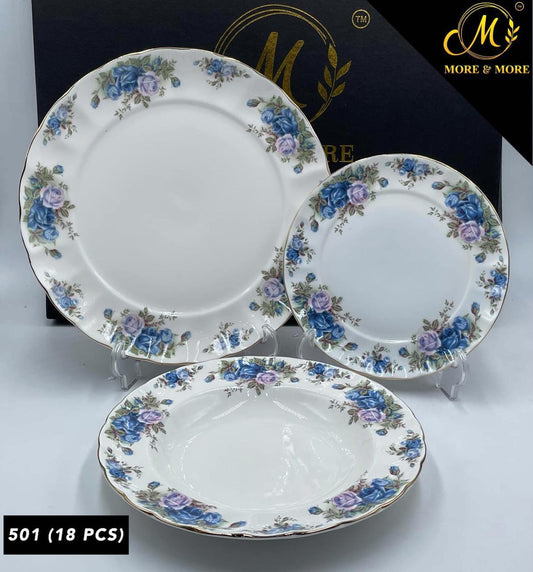 Imported Royal Albert Style Plate Set_Made In China_More & More Crockery