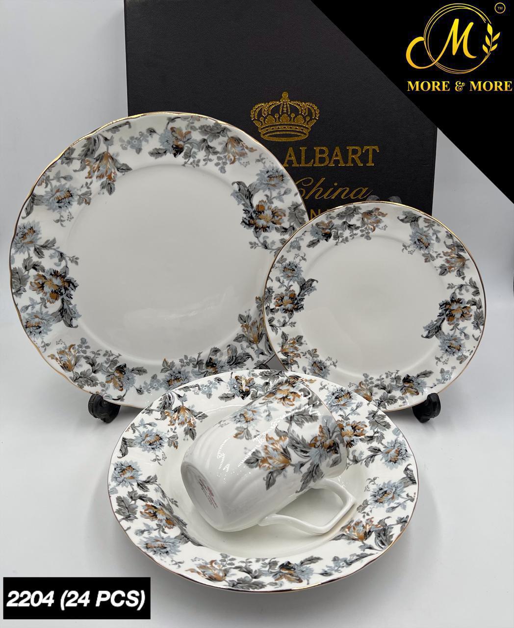 Imported Royal Albert Inspired Plate Set_Made In China_More & More Crockery
