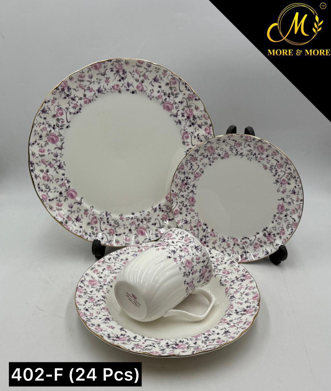 Imported Royal Albert Inspired Plate Set_Made In China_More & More Crockery