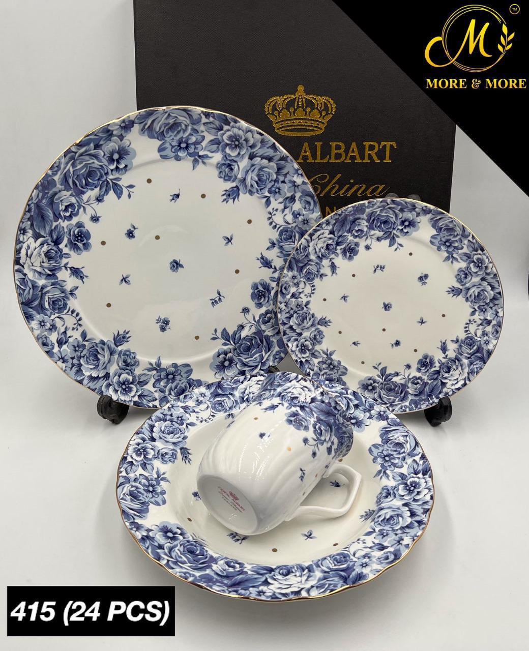 Imported Royal Albert Inspired Plate Set_Made In China_More & More Crockery