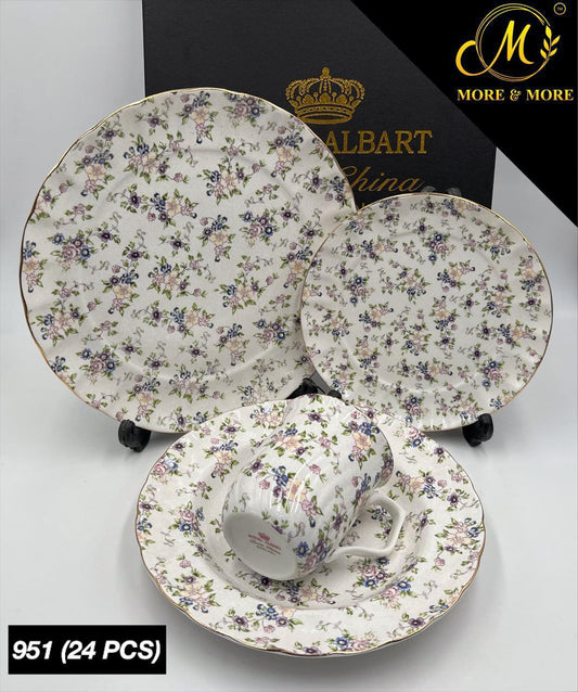 Imported Royal Albert Inspired Plate Set_Made In China_More & More Crockery