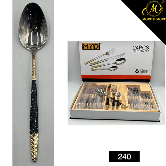 24 Pcs Box Cutlery Set For 6 Persons Serving