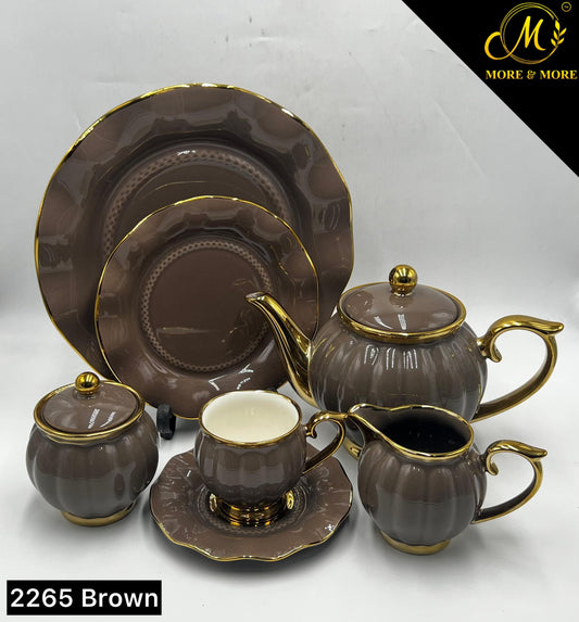 Colourful 24 Pcs Tea Set