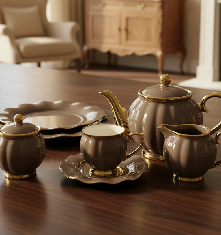 Colourful 24 Pcs Tea Set