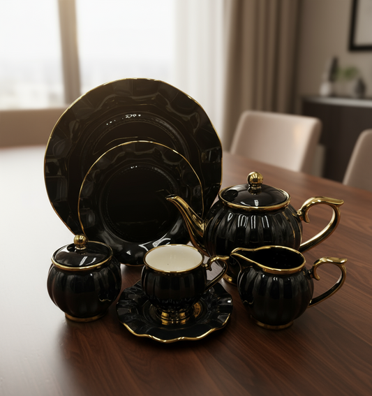 Colourful 24 Pcs Tea Set