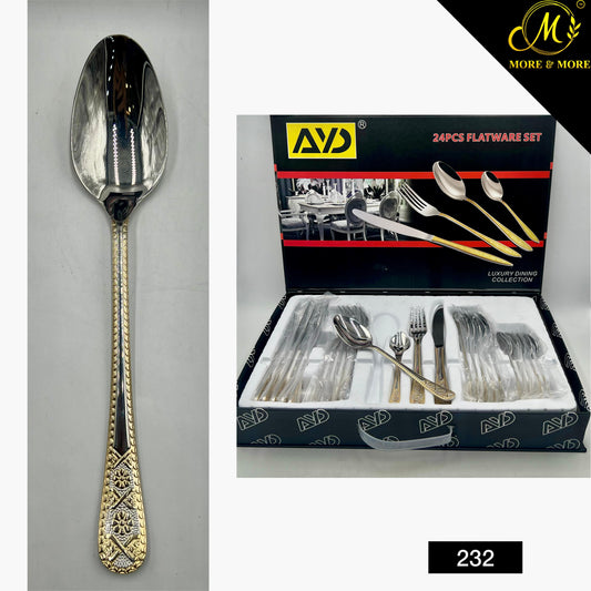 24 Pcs Box Cutlery Set For 6 Persons Serving