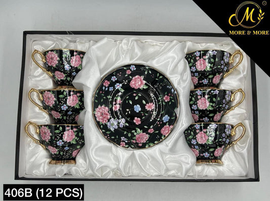 Imported Royal Albert Style Cup & Saucer Set_Made In China_More & More Crockery
