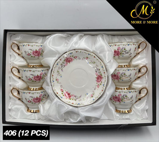 Imported Royal Albert Style Cup & Saucer Set_Made In China_More & More Crockery