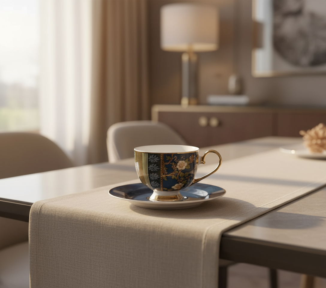 Johnson Bros Inspired Cup & Saucer Set – Design : DS-174