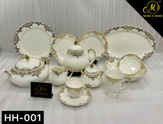 MORE & MORE CROCKERY Dinner Set_Made In China in Super Bone China Material