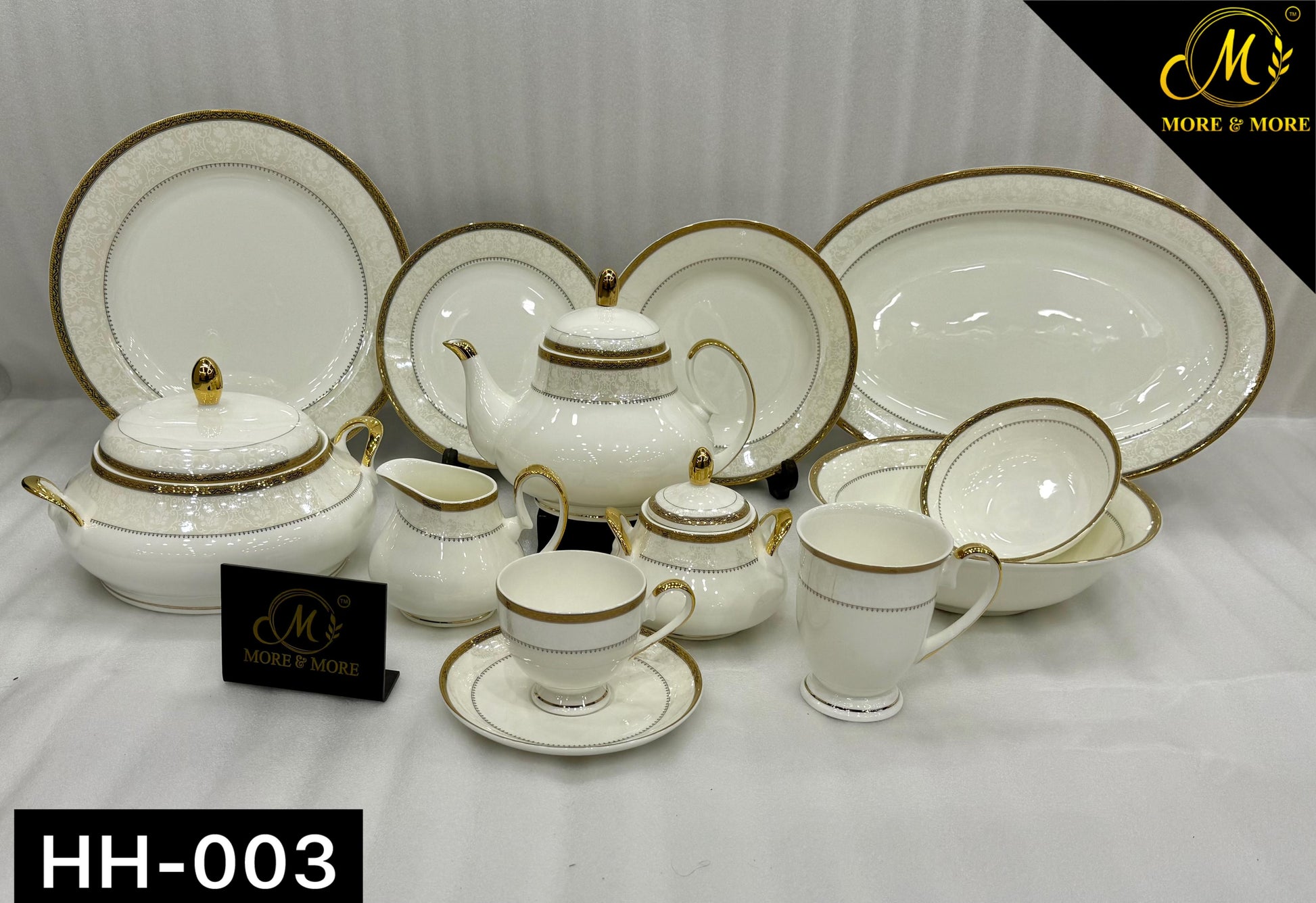 MORE & MORE CROCKERY Dinner Set_Made In China in Super Bone China Material