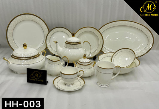 MORE & MORE CROCKERY Dinner Set_Made In China in Super Bone China Material