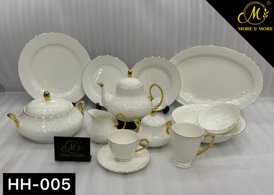 MORE & MORE CROCKERY Dinner Set_Made In China in Super Bone China Material