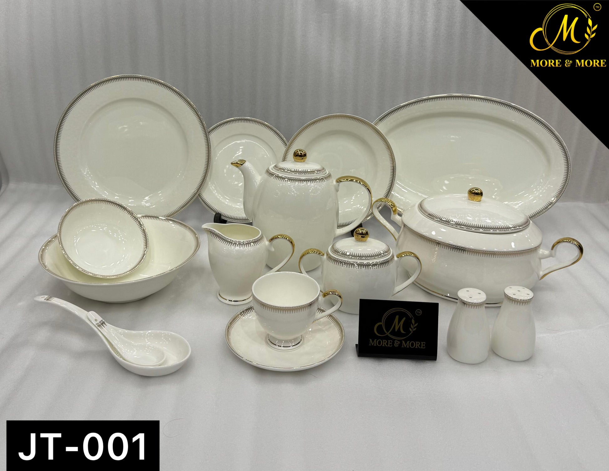 MORE & MORE CROCKERY Dinner Set_Made In China in Super Bone China Material