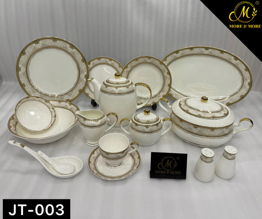 MORE & MORE CROCKERY Dinner Set_Made In China in Super Bone China Material