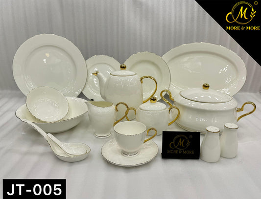 MORE & MORE CROCKERY Dinner Set_Made In China in Super Bone China Material