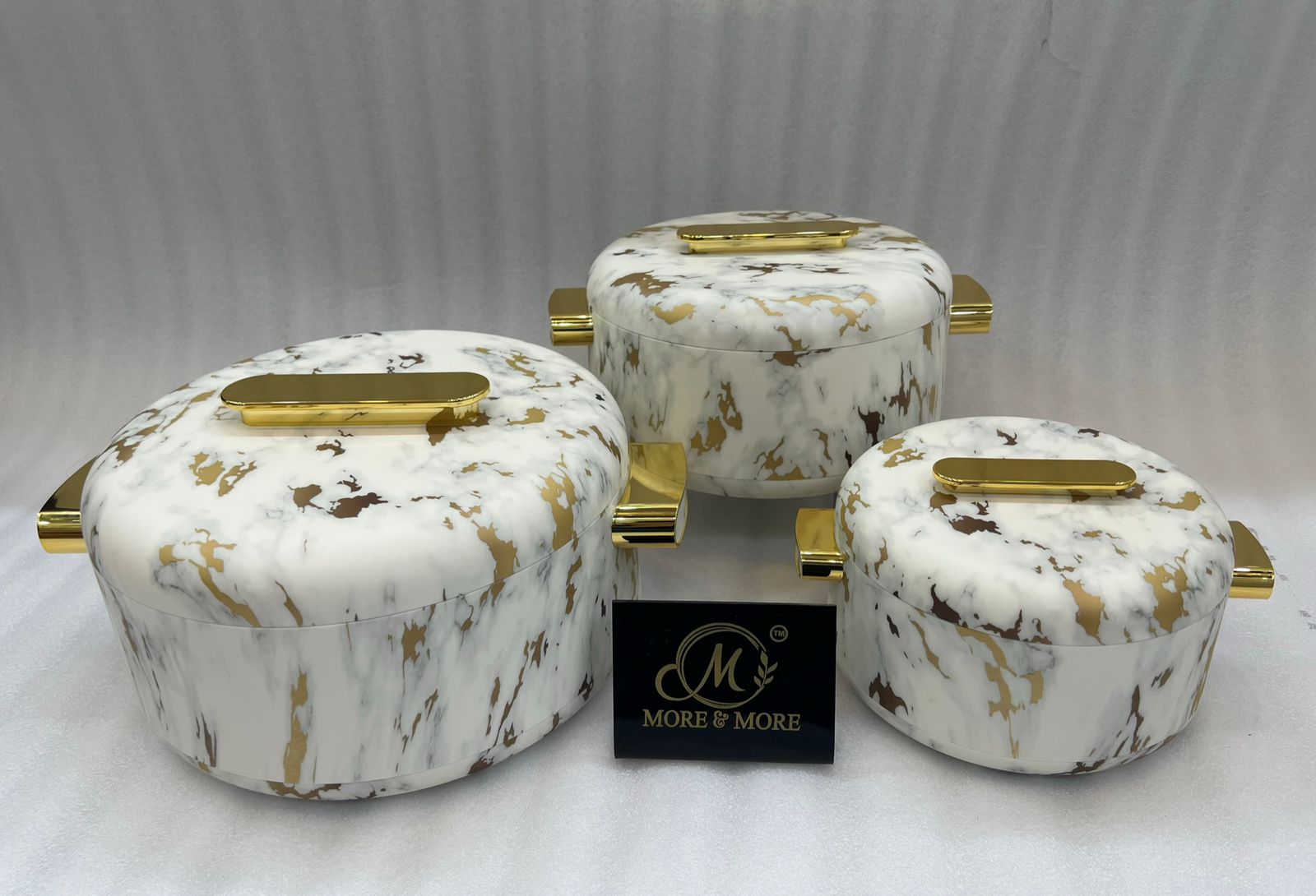 Forever Gold HotpotEB 9135T (White Marble) | More & More Crockery