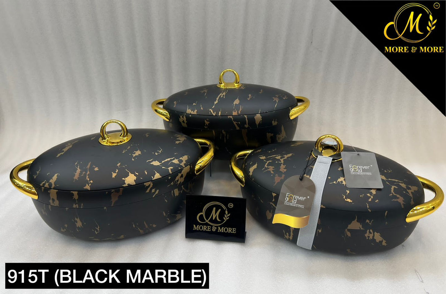 Forever Gold HotpotEC 915T (Black Marble) | More & More Crockery