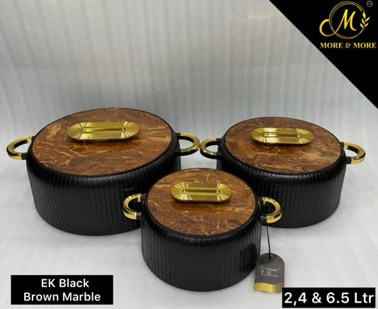 Forever Gold HotpotEK (Black with Brown) | More & More Crockery