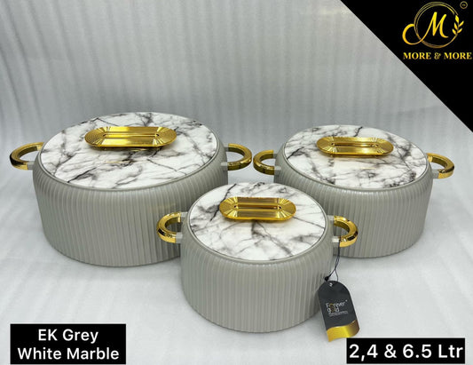 Forever Gold HotpotEK ( Grey with White) | More & More Crockery