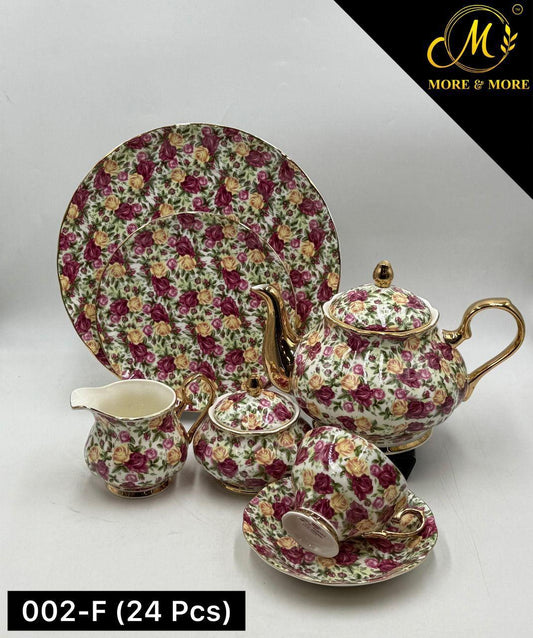 Imported Royal Albert Style Tea Set_Made In China_More & More Crockery