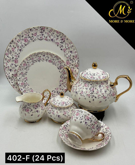 Imported Royal Albert Style Tea Set_Made In China_More & More Crockery