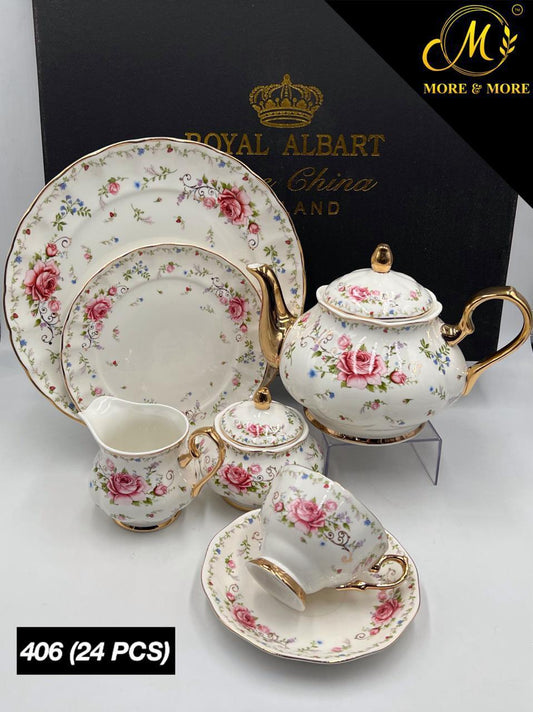 Imported Royal Albert Style Tea Set_Made In China_More & More Crockery