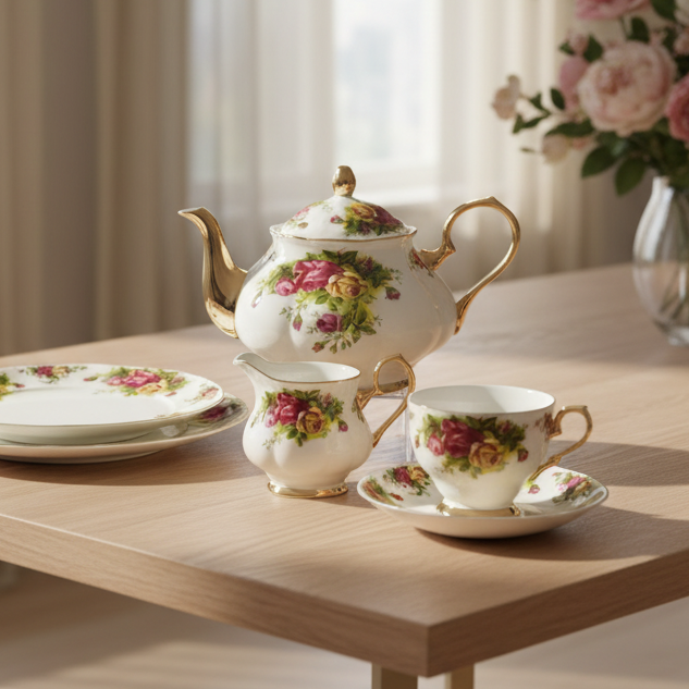 Royal Albert Style Tea Set – Design : 416-F