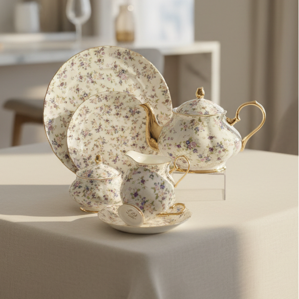Royal Albert Style Tea Set – Design : 951-F
