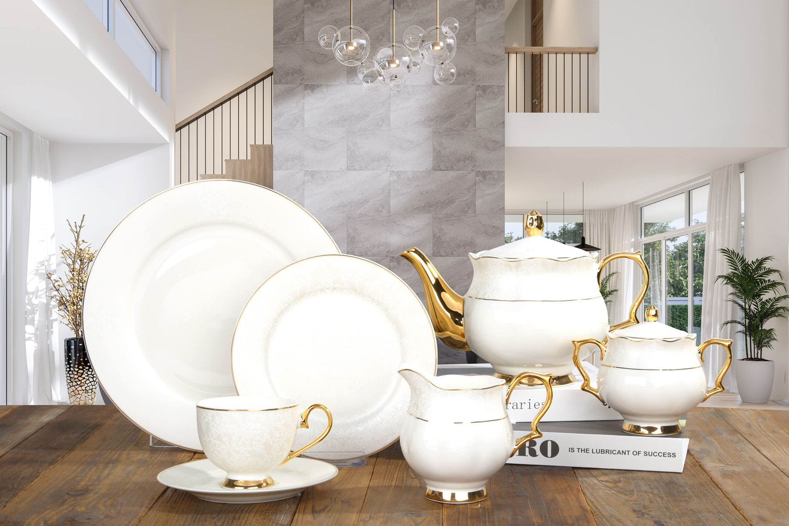 Imported  Johnson Bros Style Tea Set_Made In China_More & More Crockery