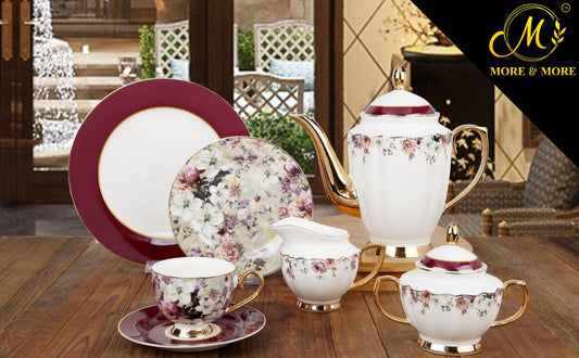 Imported  Johnson Bros Style Tea Set_Made In China_More & More Crockery