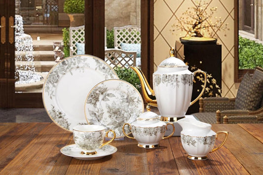 Imported  Johnson Bros Style Tea Set_Made In China_More & More Crockery