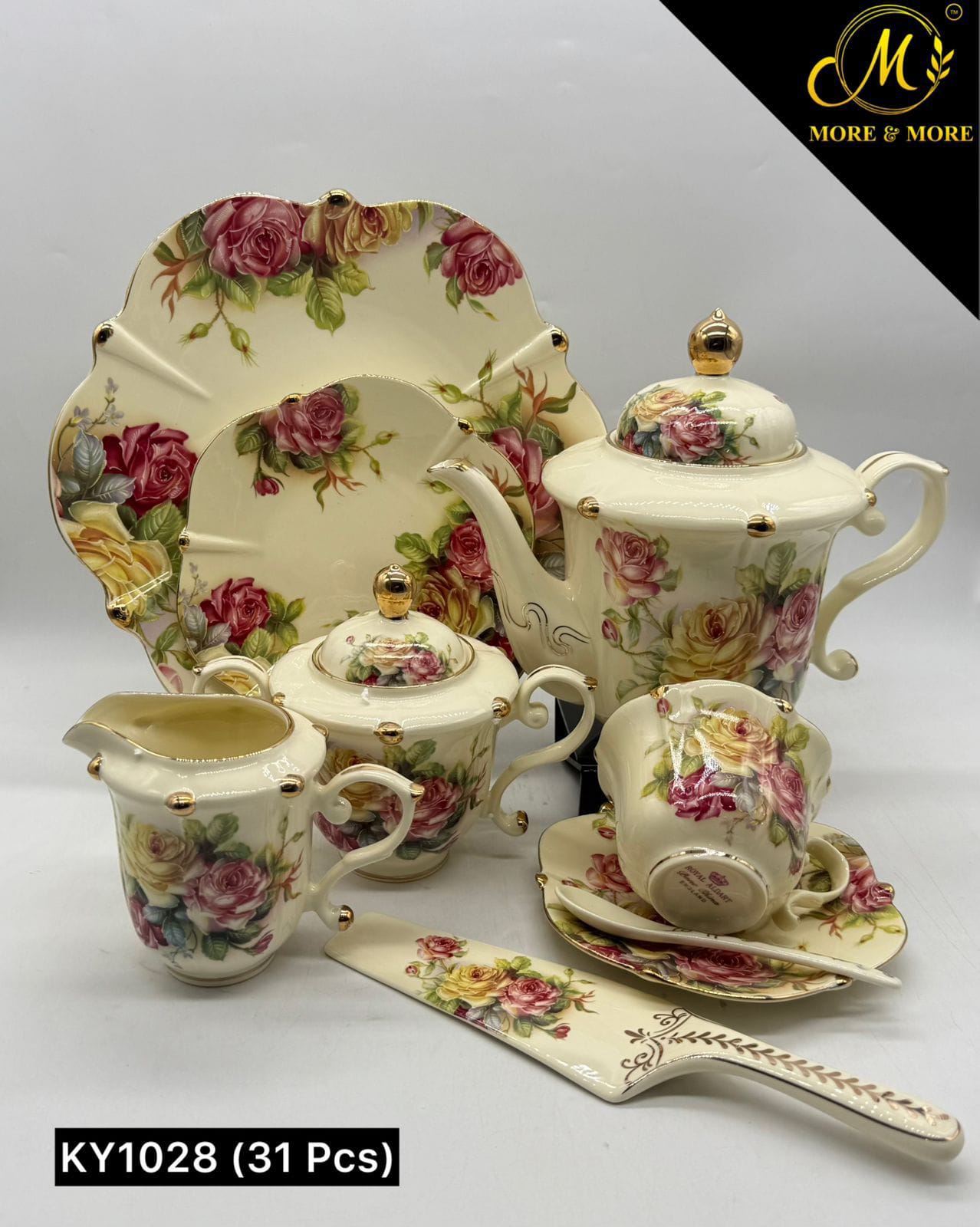 Imported Royal Albert Style Tea Set_Made In China_More & More Crockery