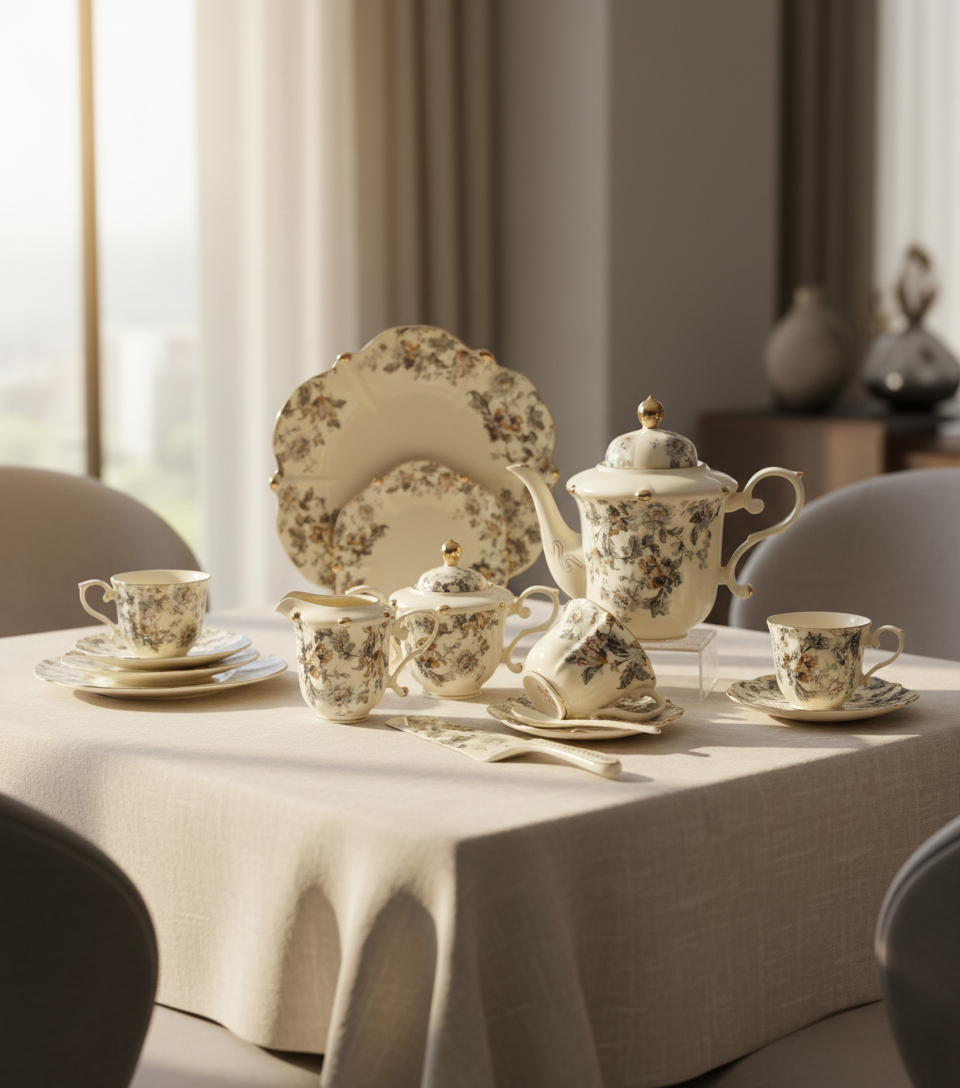 Royal Albert Style Tea Set – Design : KY2204